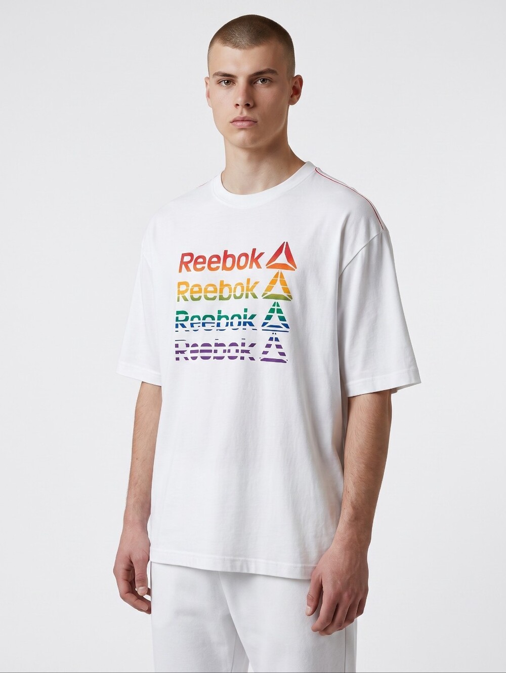 Reebok Men's Large T-shirt "Rainbow"